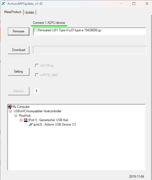EZCastUpdate.exe ausführen