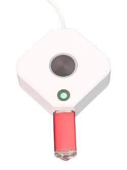 Sender blinkt rot